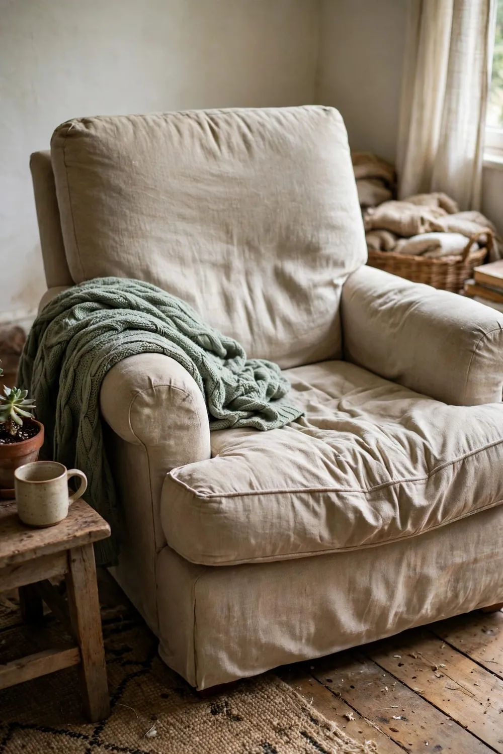 Cozy reading nook with fairy lights: choose the Chair Like You Mean It