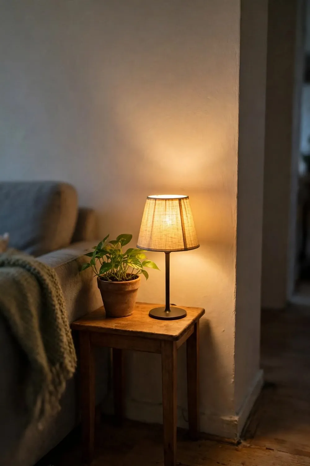 Small cozy winter room: add One Lamp Where There Was None