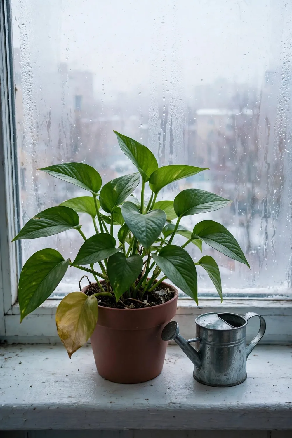Small cozy winter room: keep One Plant Thriving by the Window