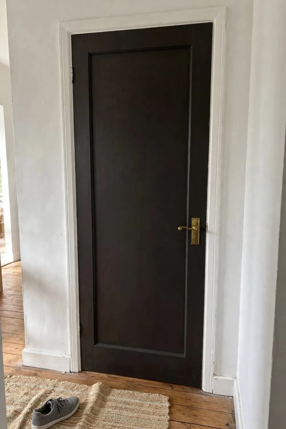 Simple diy home project in progress: paint Your Interior Doors a Color
