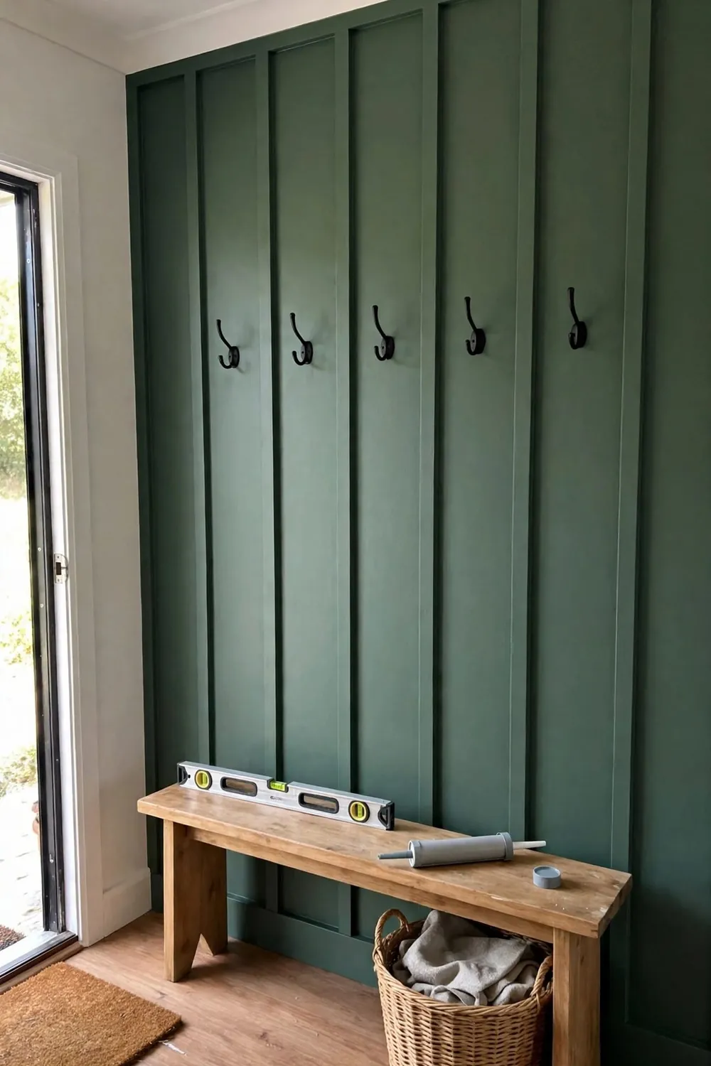 Simple diy home project in progress: install a Board and Batten Wall