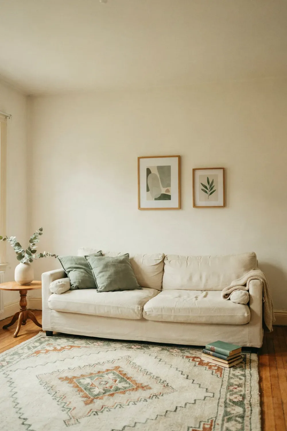 Small bright living room: keep the Palette to Three Colors, Repeated