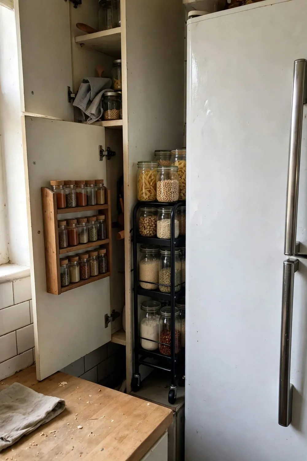 Bright tiny kitchen: claim the Forgotten Inches