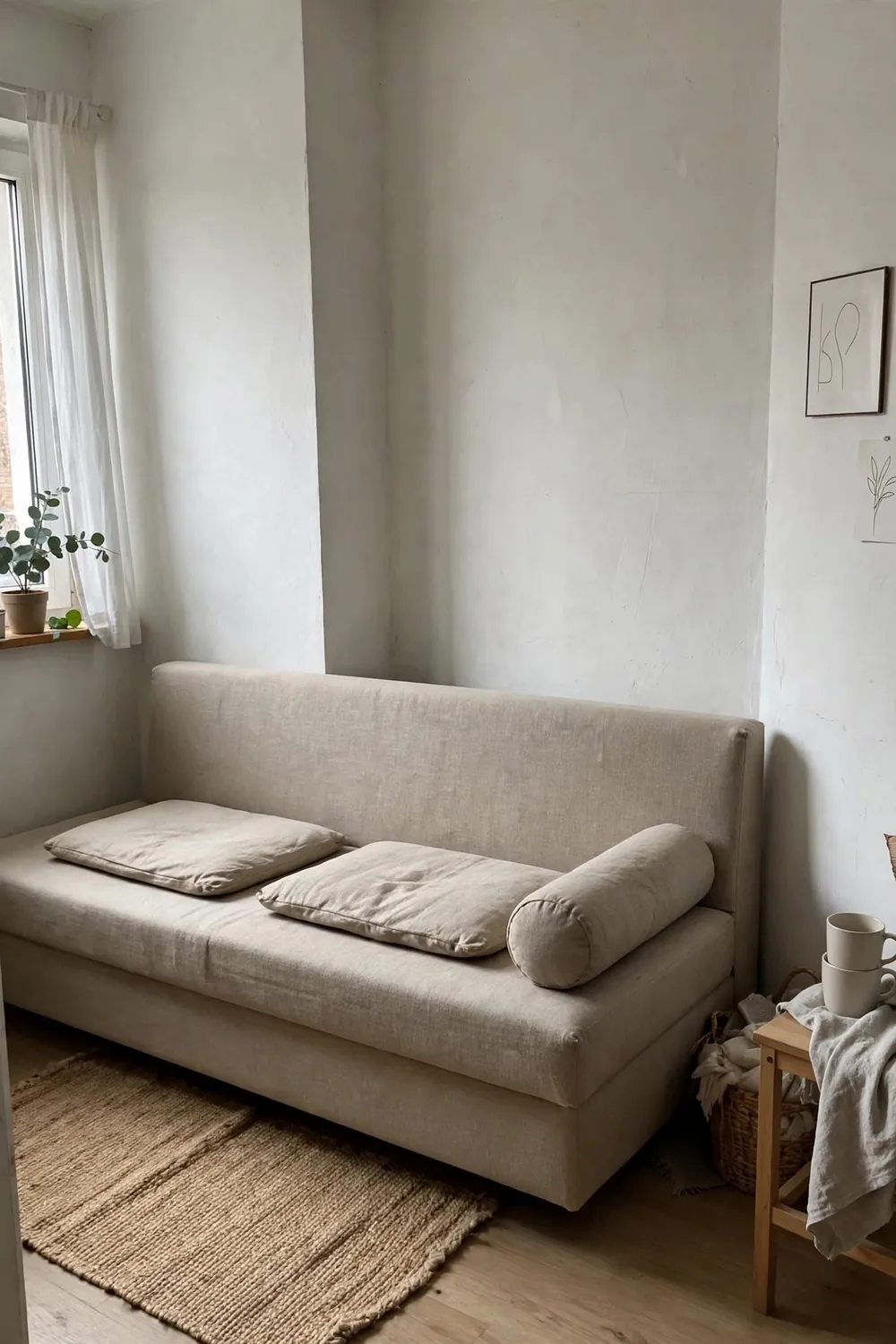 Living room sofa: the Armless Sofa