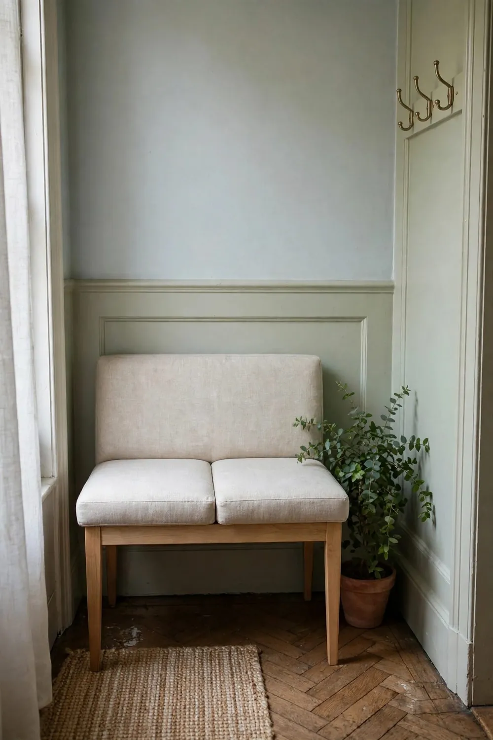 Living room sofa: the Settee