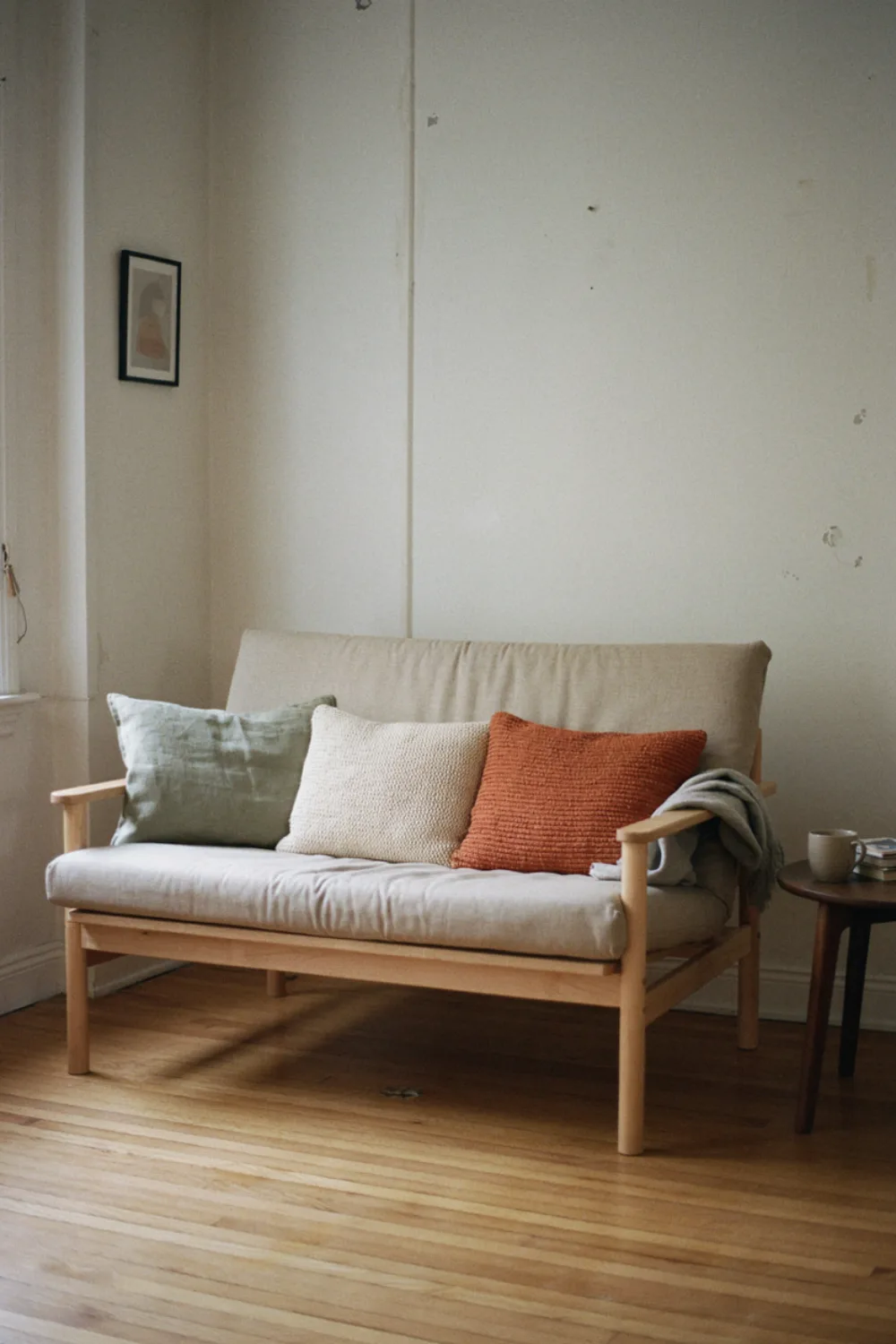 Living room sofa: the Futon